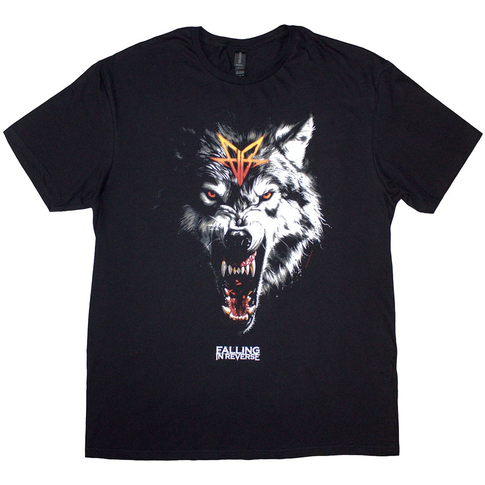 Falling In Reverse - Wolf Herren TShirt - Schwarz